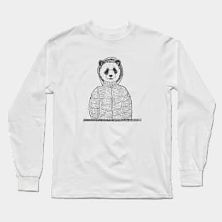 Panda in a Coat Long Sleeve T-Shirt